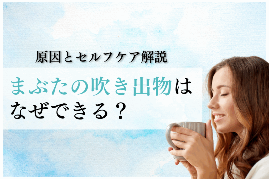 まぶたの吹き出物はなぜできる？原因とセルフケア解説｜生活習慣から見直す理由